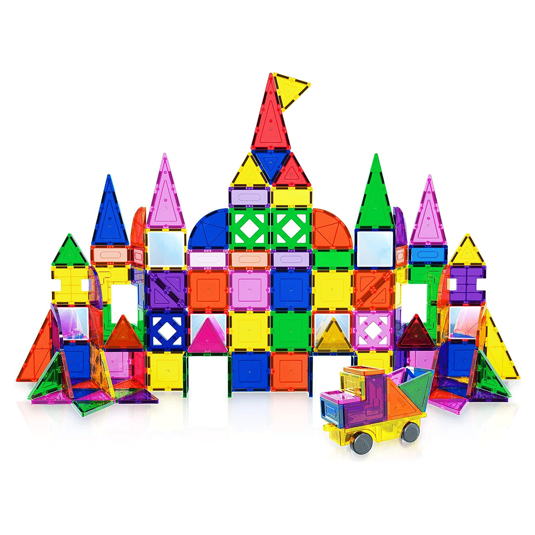 PicassoTiles 152pcs Magnetic Tiles Building Blocks Children&