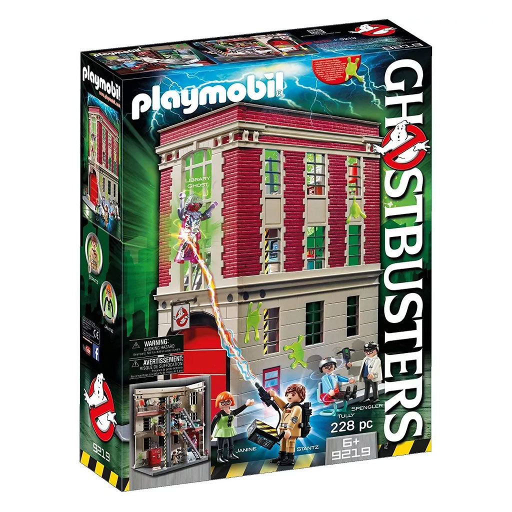 Playmobil Sony Ghostbusters 9219 Firehouse Building Set - Packaging