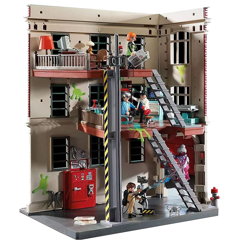 Outlet Playmobil Ghostbuster 9219 Firehouse w/Box Incomplete