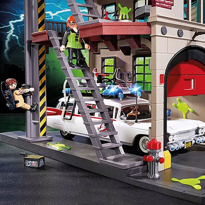 Playmobil Sony Ghostbusters 9219 Firehouse Building Set - Play Mode D