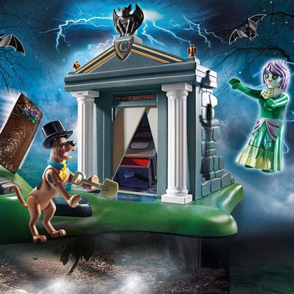 Playmobil Warner Brothers Scooby-Doo 70362 Adventure in the Cemetery Building Set - Game Play