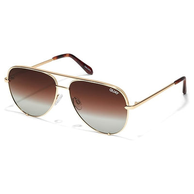 Quay Australia HIGH KEY Classic Unisex Aviator Sunglasses