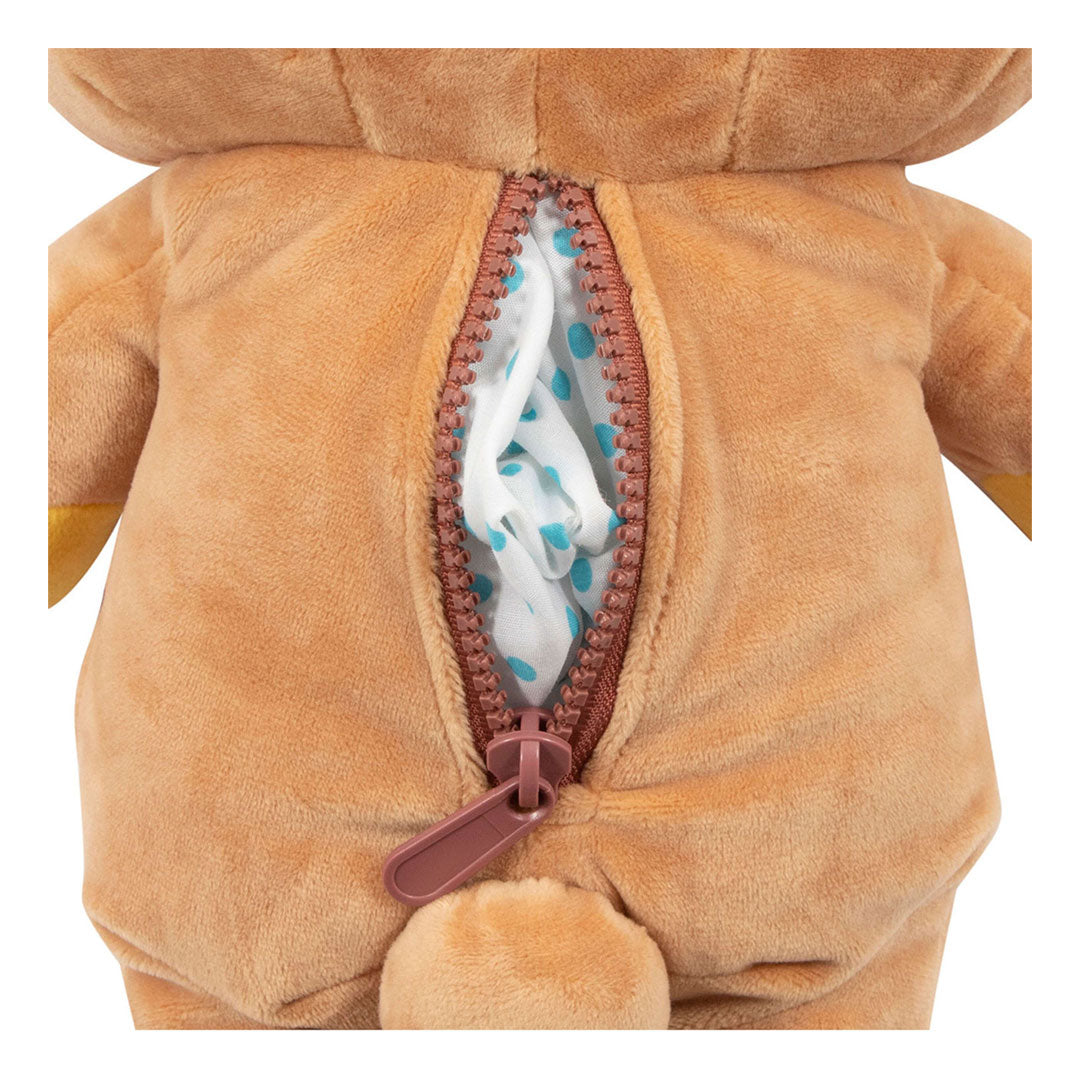 San-X Rilakkuma and Friends 15" Original Rilakkuma Plush Toy - Zipper unzipped