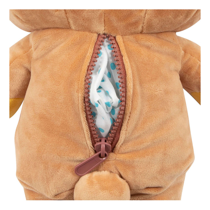 San-X Rilakkuma and Friends 15" Original Rilakkuma Plush Toy - Zipper unzipped