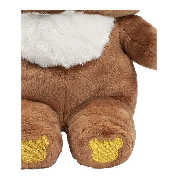 San-X Rilakkuma and Friends 11" Original Chairoikoguma Plush Toy - Embroidered feet detail