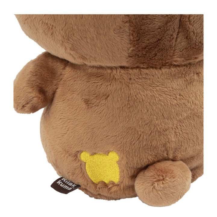 San-X Rilakkuma and Friends 11" Original Chairoikoguma Plush Toy - Embroidered back detail