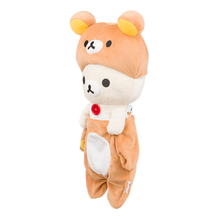 San-X Rilakkuma and Friends 13.5" Original Korilakkuma in Rilakkuma Kigurumi Costume Plush Toy - Side