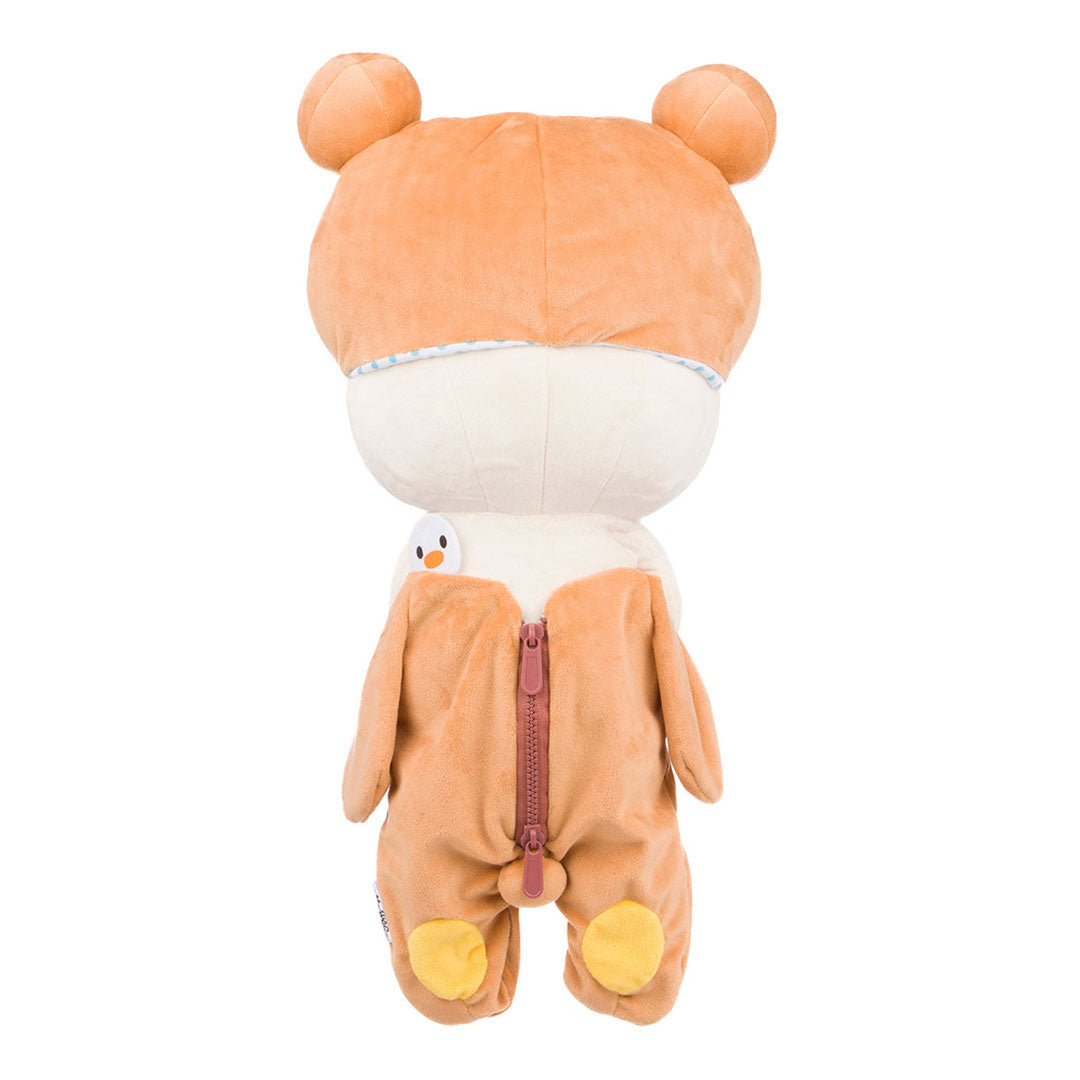 San-X Rilakkuma and Friends 13.5" Original Korilakkuma in Rilakkuma Kigurumi Costume Plush Toy - Back