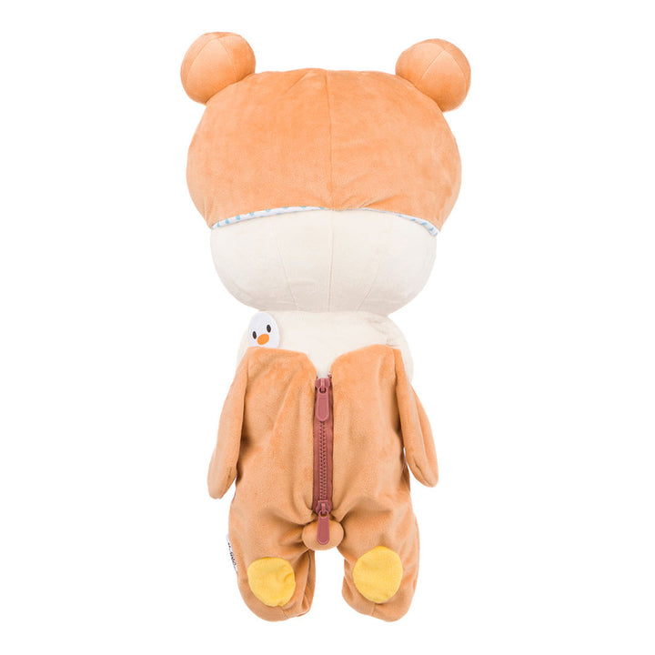 San-X Rilakkuma and Friends 13.5" Original Korilakkuma in Rilakkuma Kigurumi Costume Plush Toy - Back