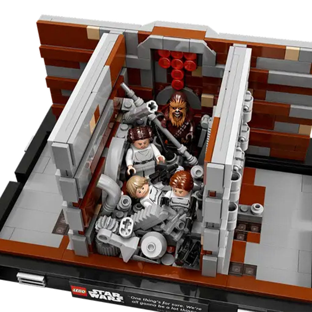 LEGO Star Wars Death Star Trash Compactor Diorama Building Set (75339) - Top View