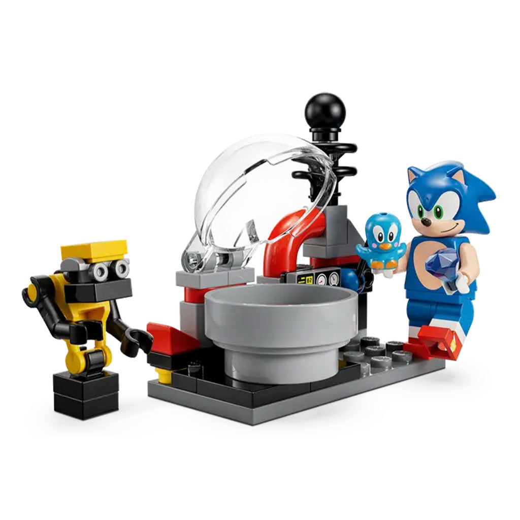 LEGO Sega Sonic vs. Dr. Eggman's Death Egg Robot Building Set (76993) - Display Scene