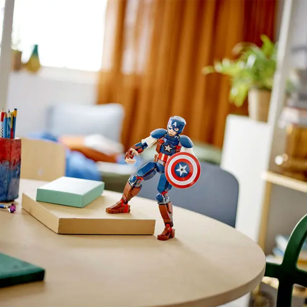 LEGO Marvel Captain America Construction Figure Building Set (76258) - Display