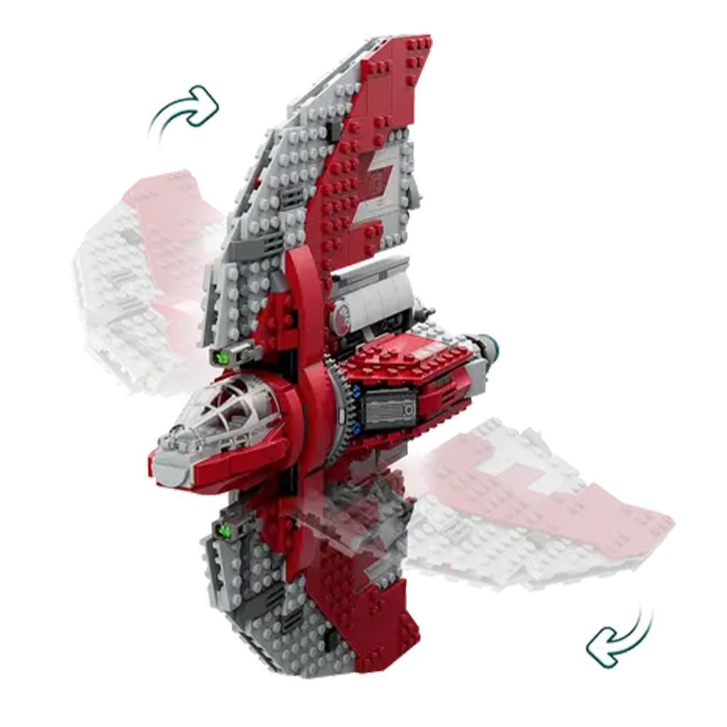 LEGO Star Wars Ahsoka Tano's T-6 Jedi Shuttle Building Set (75362) - Moveable Wings