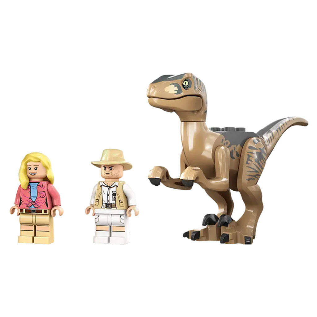 Lego jurassic fashion velociraptor chase