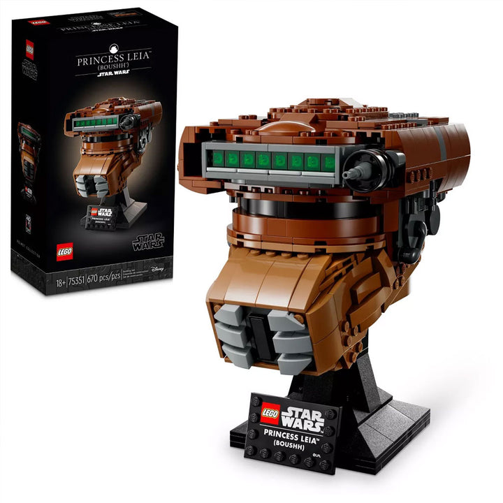 LEGO Star Wars Princess Leia (Boushh) Helmet Building Set (75351) - Packaging
