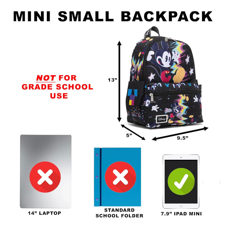Wondapop Disney Mickey Mouse 13" Deluxe Nylon Mini Backpack