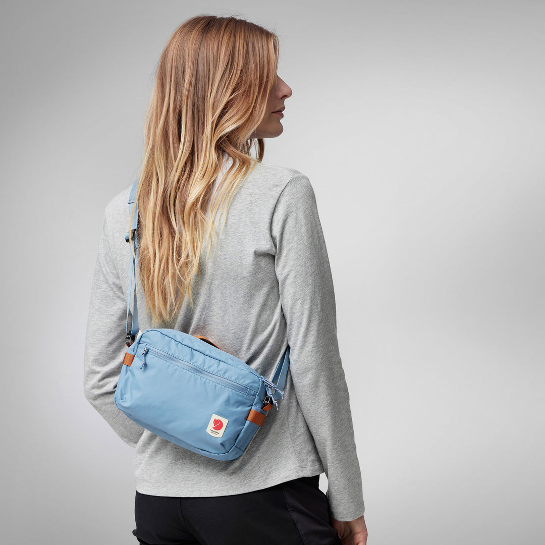 Fjallraven High Coast Crossbody Bag - Dawn Blue - Styled on Back