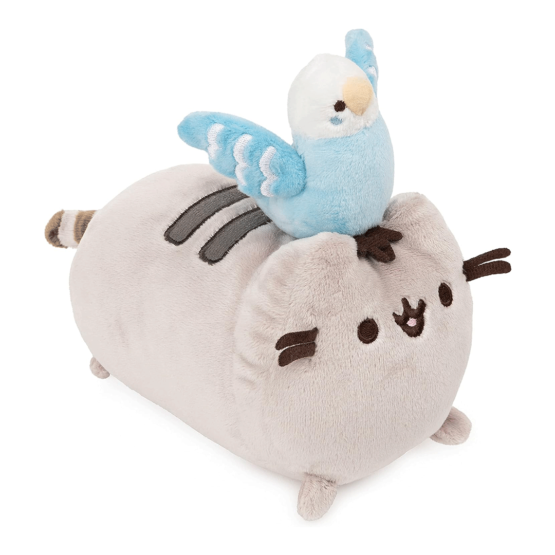 GUND Pusheen and Bo the Parakeet Best Friends Set 6" Plush Toy - Side of stuffed animal