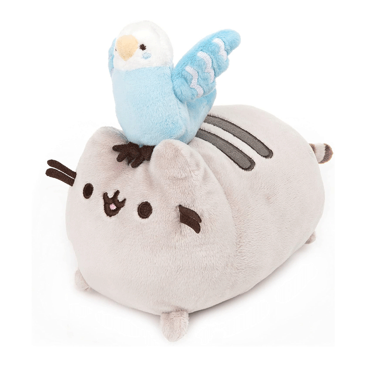 GUND Pusheen and Bo the Parakeet Best Friends Set 6" Plush Toy - Side of stuffed animal