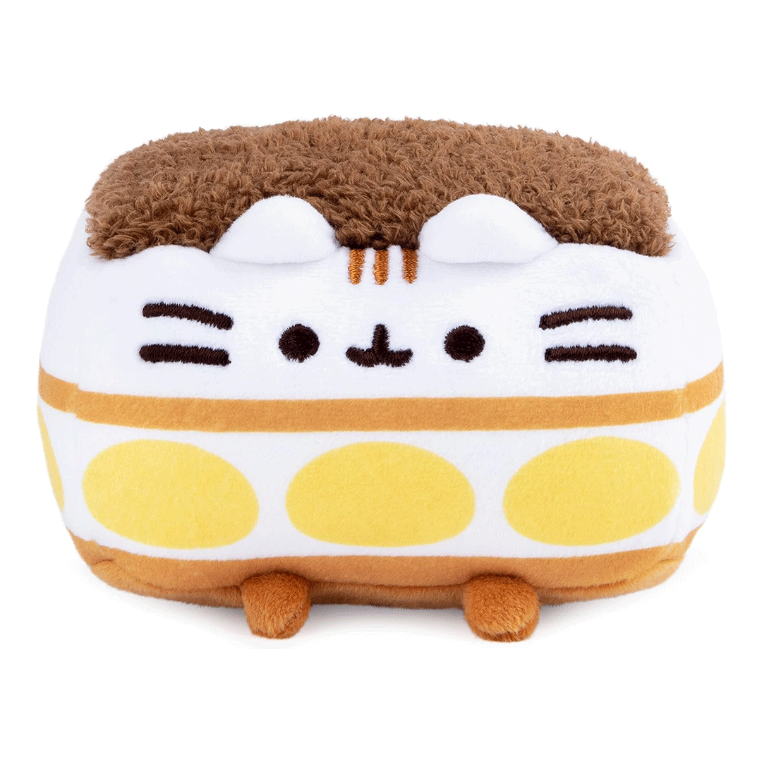 GUND Pusheen Tiramisu Squisheen 4" Plush Toy - Front of stuffed animal