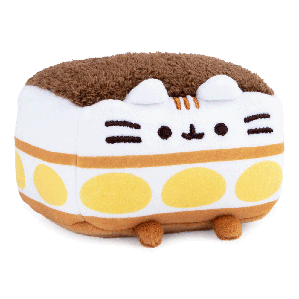 GUND Pusheen Tiramisu Squisheen 4" Plush Toy - Side of stuffed animal