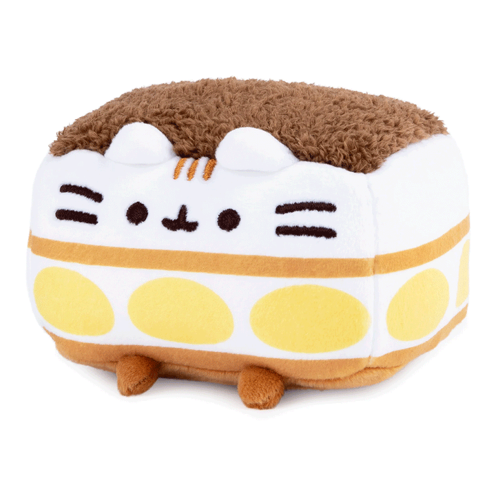 GUND Pusheen Tiramisu Squisheen 4" Plush Toy - Side of stuffed animal