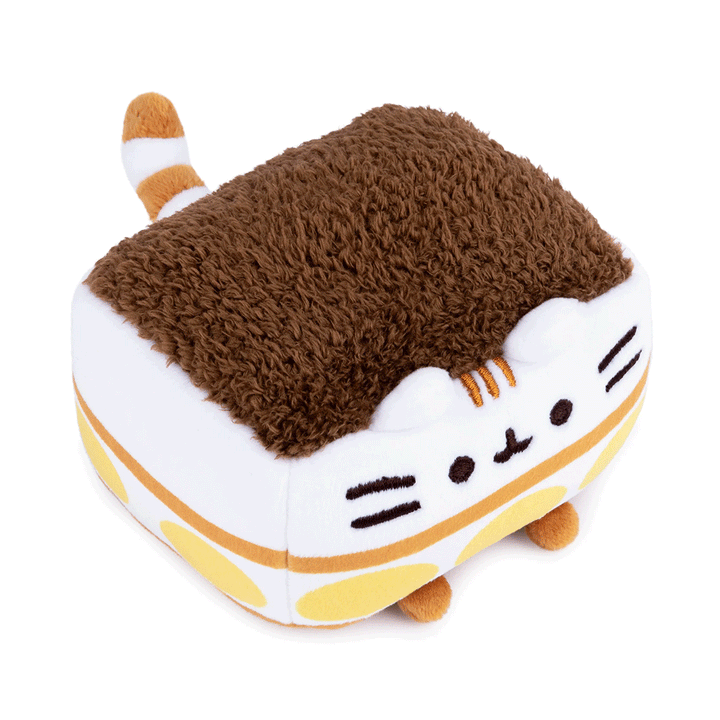 GUND Pusheen Tiramisu Squisheen 4" Plush Toy - Top of stuffed animal