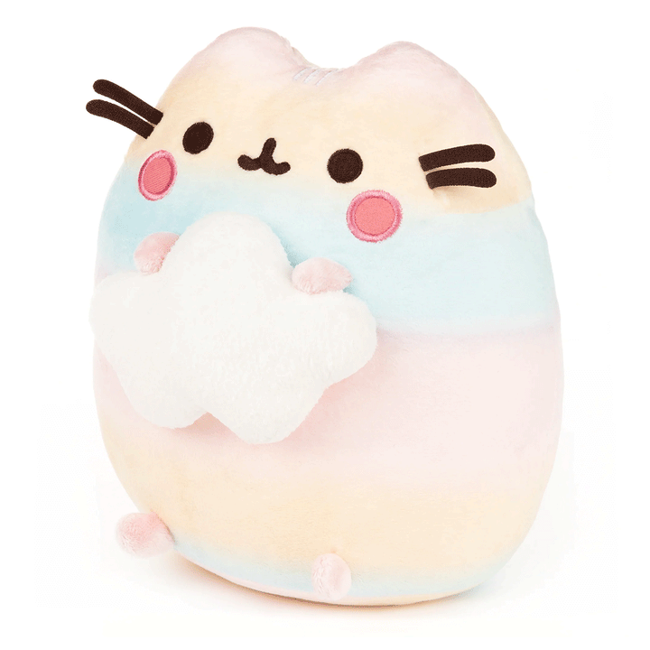 GUND Pusheen Rainbow Ombre 9.5" Plush Toy - Side of stuffed animal