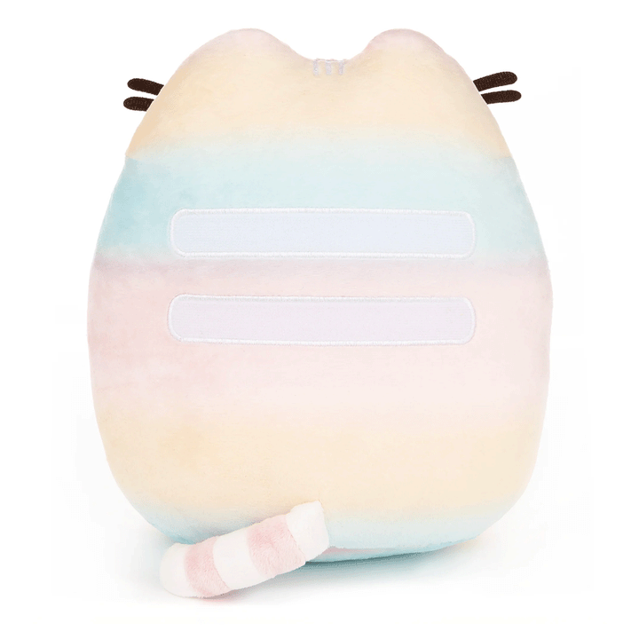GUND Pusheen Rainbow Ombre 9.5" Plush Toy - Back of stuffed animal