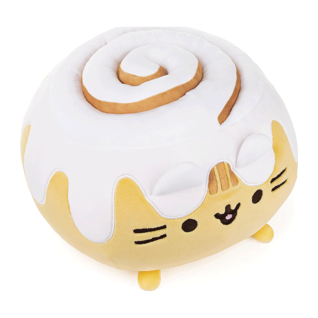 GUND Pusheen Catfé Cinnamon Roll Squisheen 12" Plush Toy - Top of stuffed animal