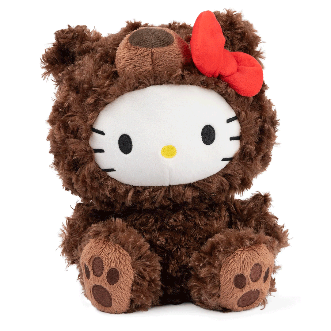 GUND Sanrio Hello Kitty Philbin Teddy Bear 10" Plush Toy - Front of stuffed animal