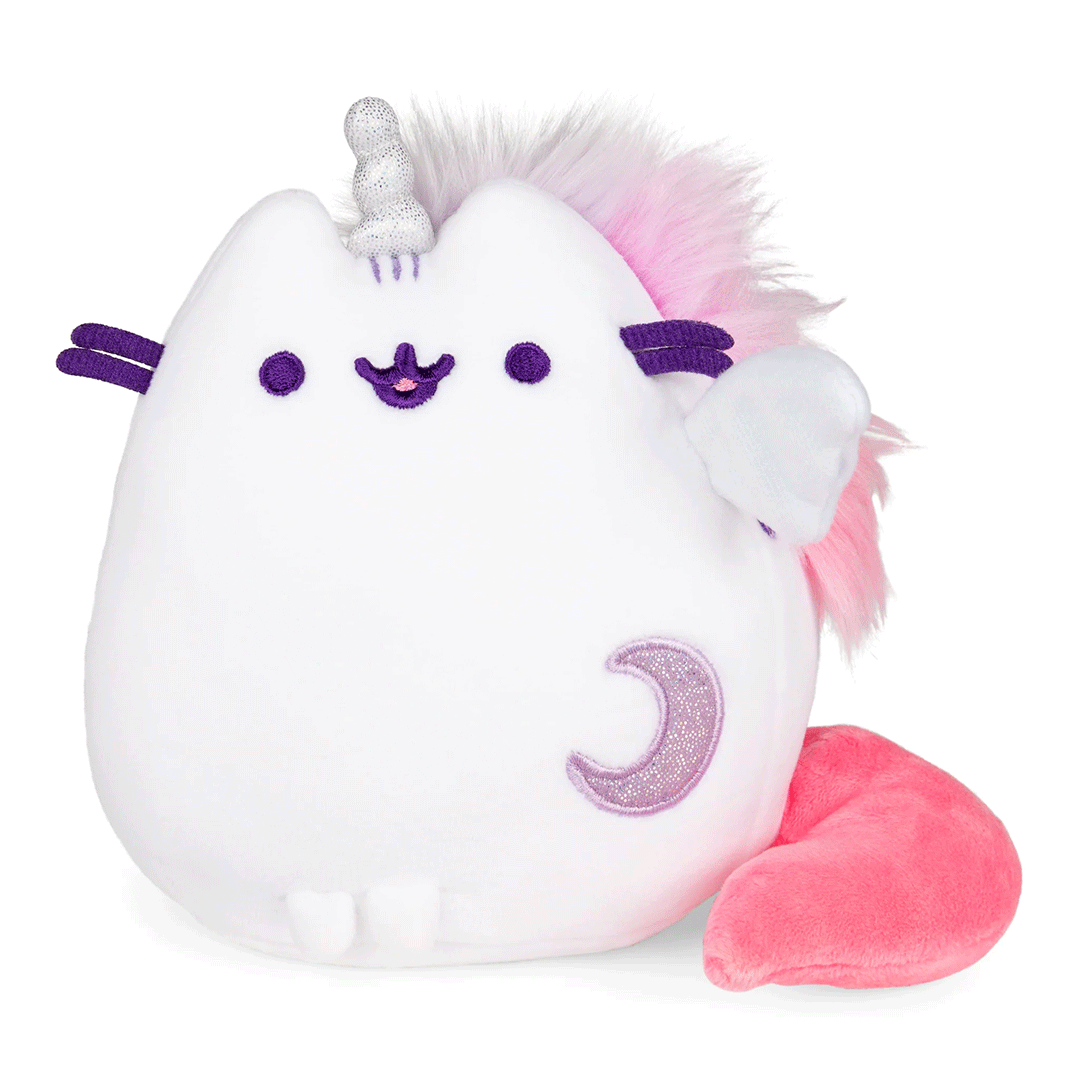 GUND Pusheen Super Pusheenicorn Squisheen 6" Plush Toy - Front of stuffed animal