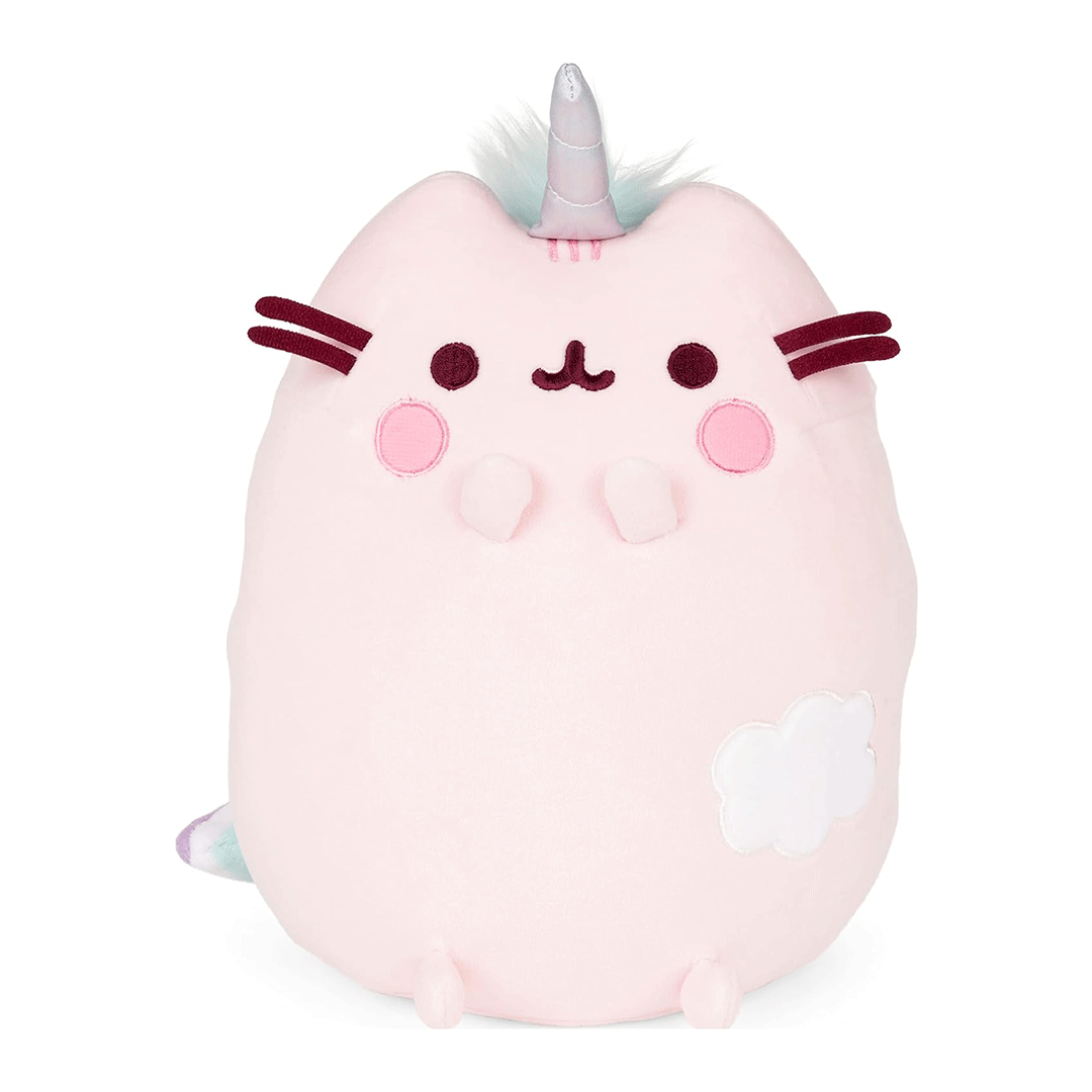 GUND Pusheen Dreamy Pusheenicorn Squisheen 9.5" Plush Toy - Front of stuffed animal