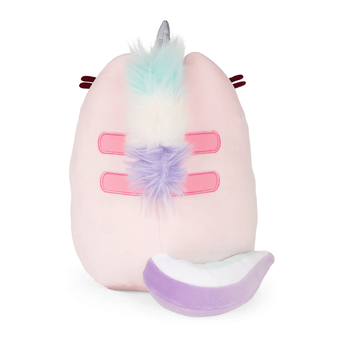 GUND Pusheen Dreamy Pusheenicorn Squisheen 9.5" Plush Toy - Back of stuffed animal