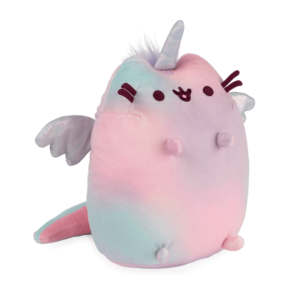 GUND Pusheen Magic Swirl Pusheenicorn 9.5" Plush Toy - Side of stuffed animal