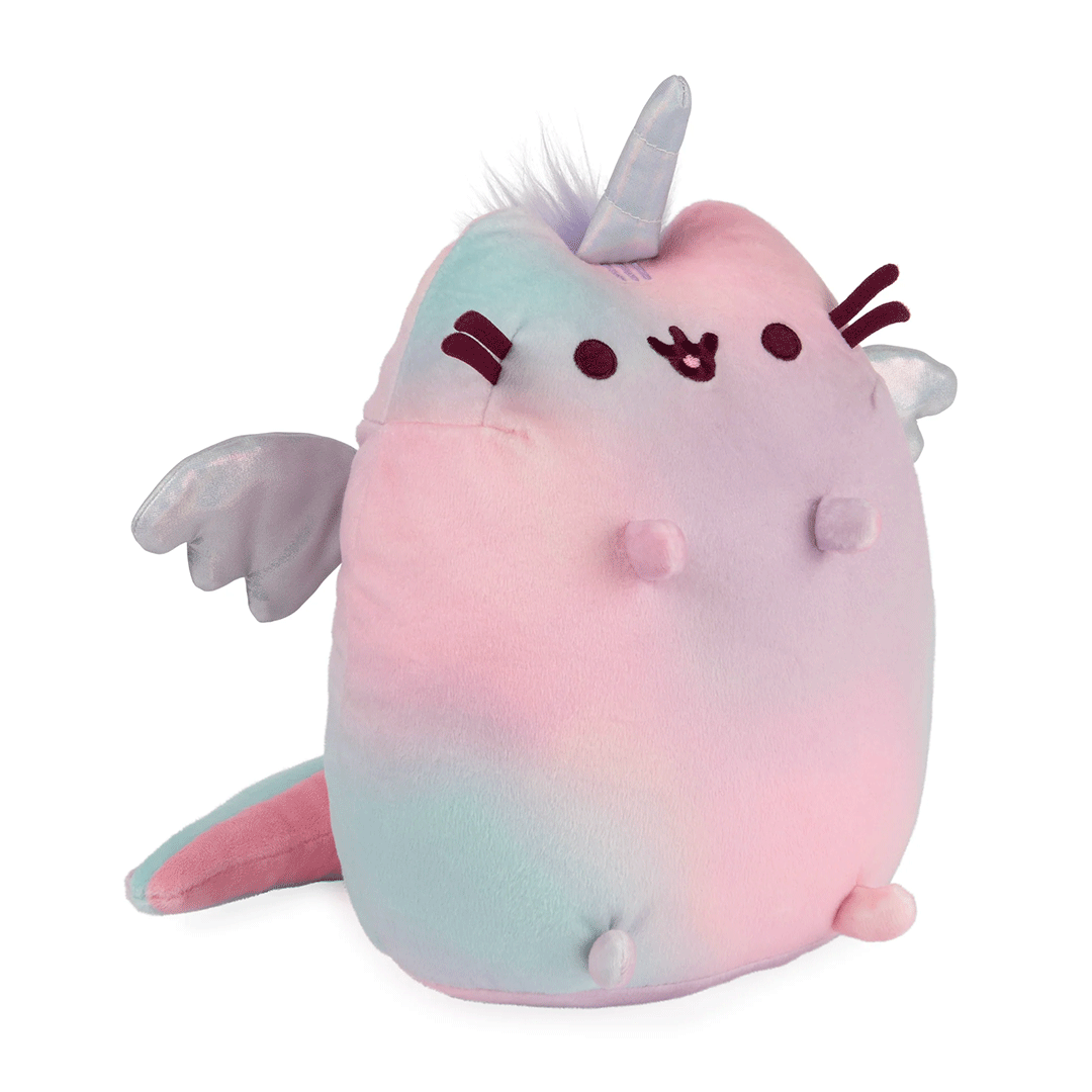 GUND Pusheen Magic Swirl Pusheenicorn 9.5" Plush Toy - Side of stuffed animal