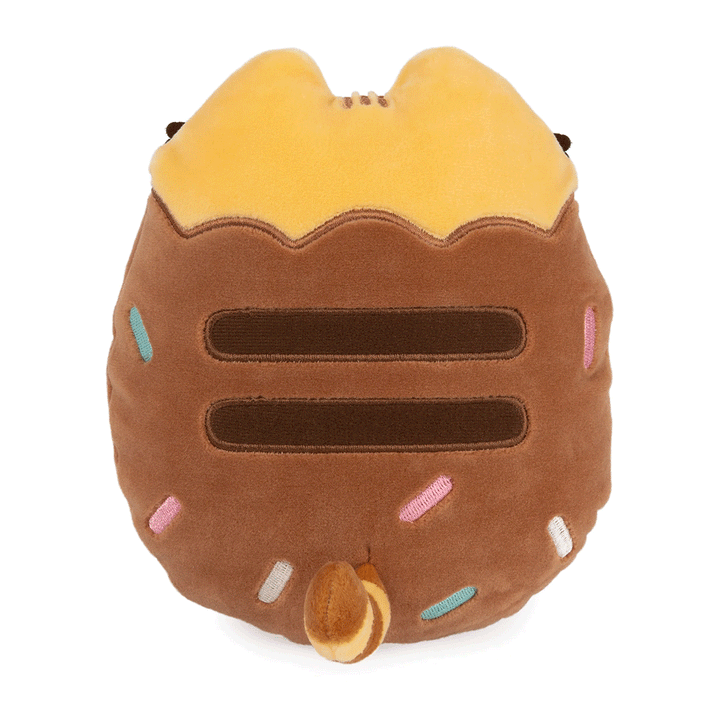 GUND Pusheen Chocolate Dipped Cookie Squisheen 6" Plush Toy - Back of stuffed animal