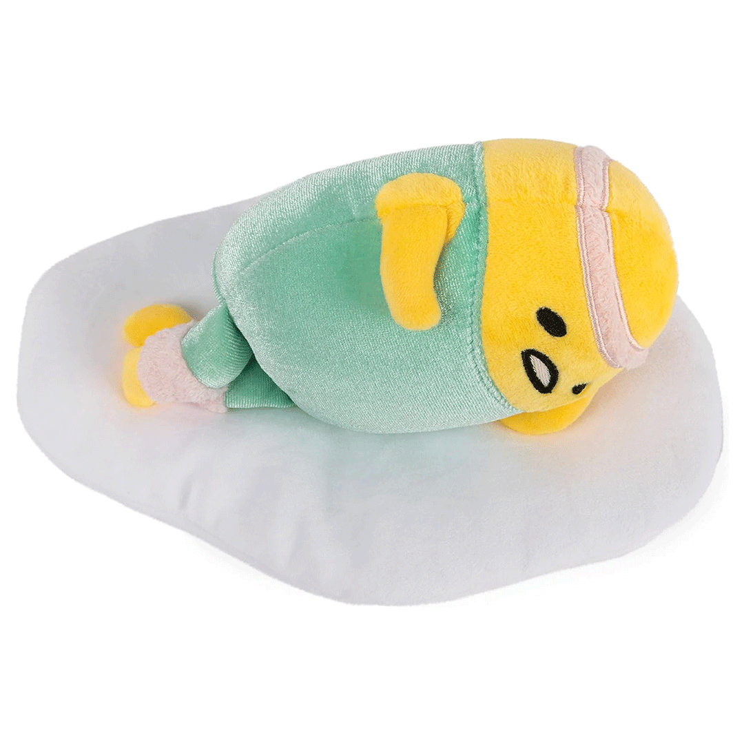 GUND Sanrio Eggercise Gudetama 5" Plush Toy - Top of stuffed animal