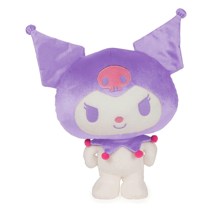 GUND Sanrio Hello Kitty Kuromi 9.5" Plush Toy - Front of stuffed animal