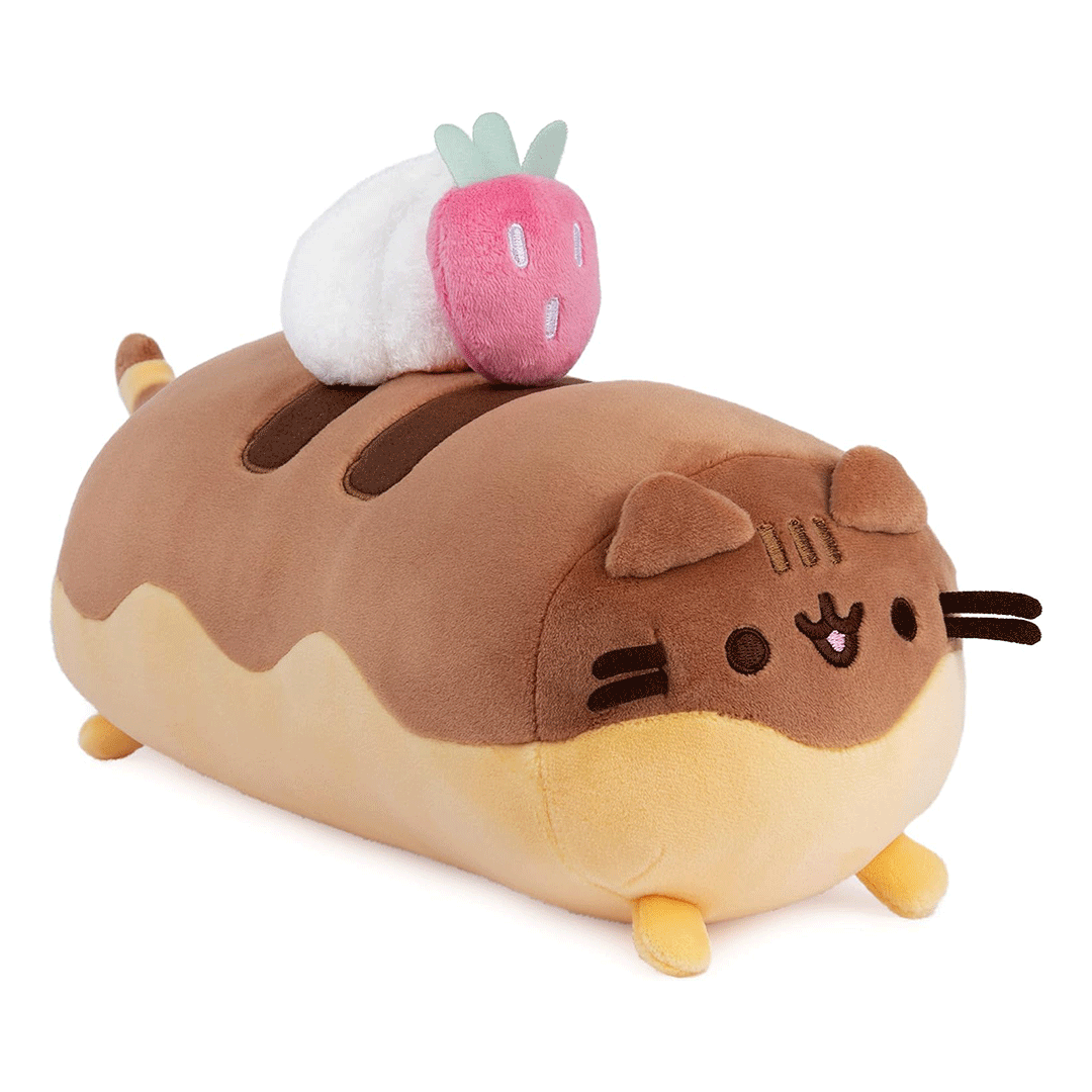 GUND Pusheen Éclair Squisheen 11" Plush Toy - Side of stuffed animal