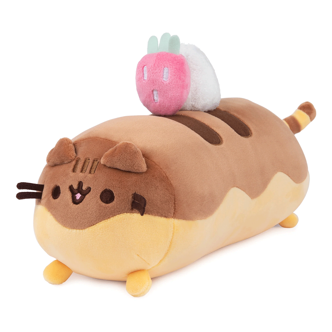 GUND Pusheen Éclair Squisheen 11" Plush Toy - Side of stuffed animal