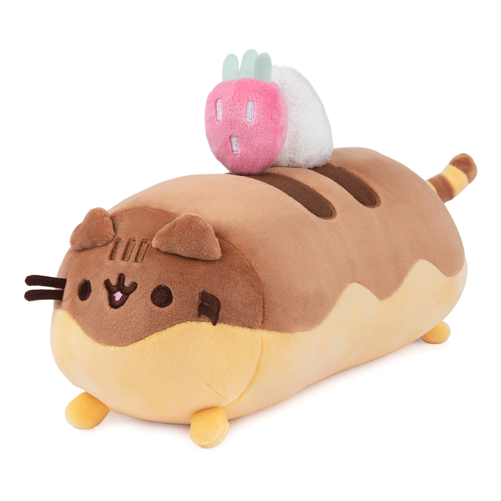 GUND Pusheen Éclair Squisheen 11" Plush Toy - Side of stuffed animal