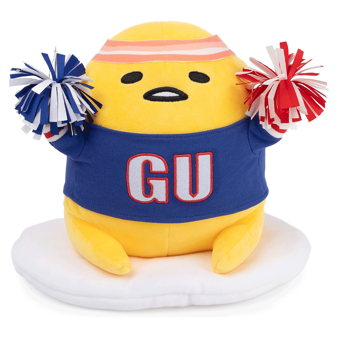 GUND Sanrio Sporty Gudetama 9" Plush Toy - Front of stuffed animal