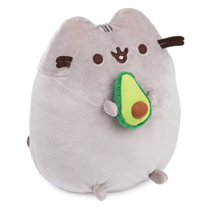 GUND Pusheen Snackable Avocado 9.5" Plush Toy - Side of stuffed animal