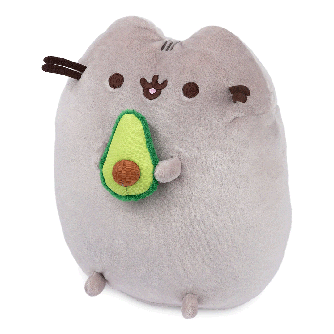 GUND Pusheen Snackable Avocado 9.5" Plush Toy - Side of stuffed animal