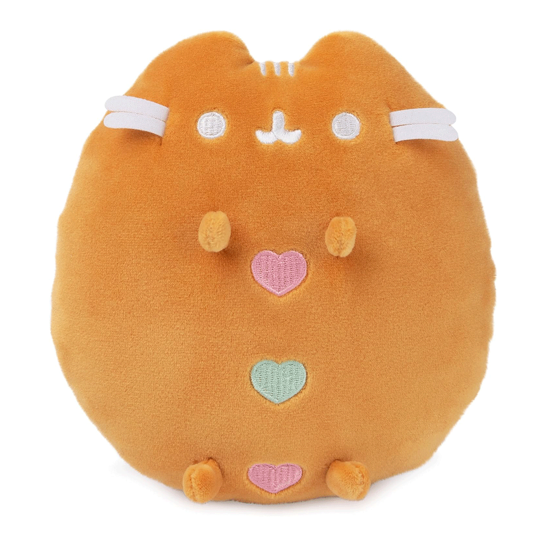GUND Pusheen Gingerbread Squisheen 6" Plush Toy - Front of stuffed animal