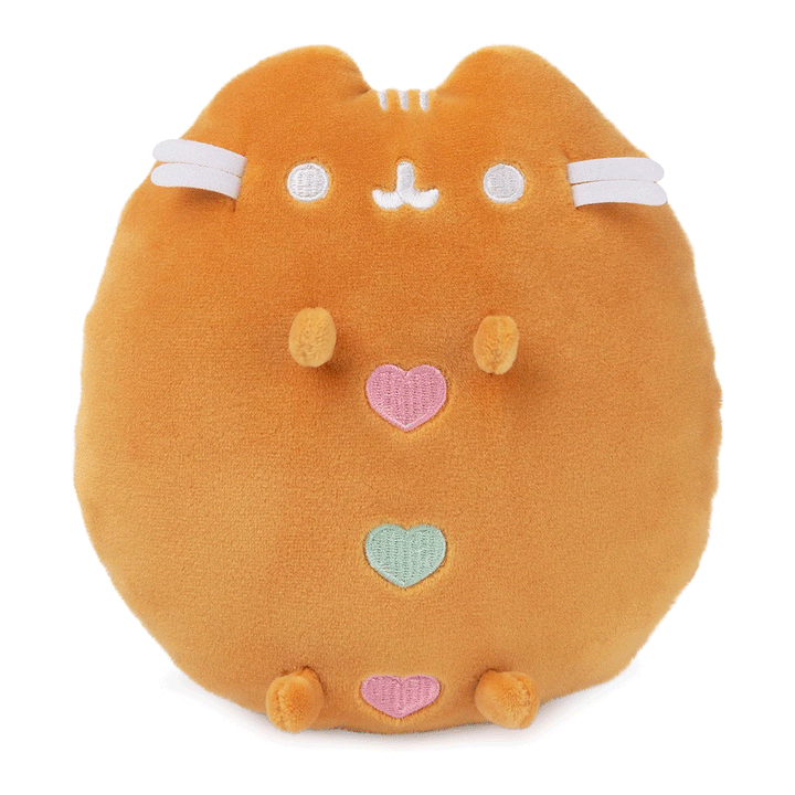 GUND Pusheen Gingerbread Squisheen 6" Plush Toy - Front of stuffed animal