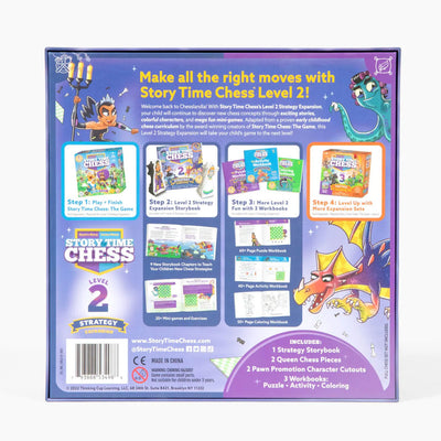 Story Time Chess Level 2 Strategy Expansion Children's Board Game - Back