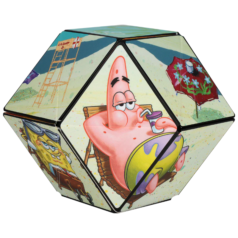 SHASHIBO Shape Shifting Fidget Cube - Nickelodeon Spongebob Squarepants Series - Shape Shift