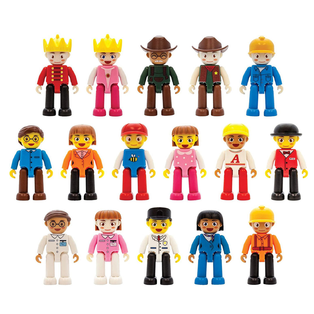 PicassoTiles 16pc Magnetic Character Figure Set - Full set